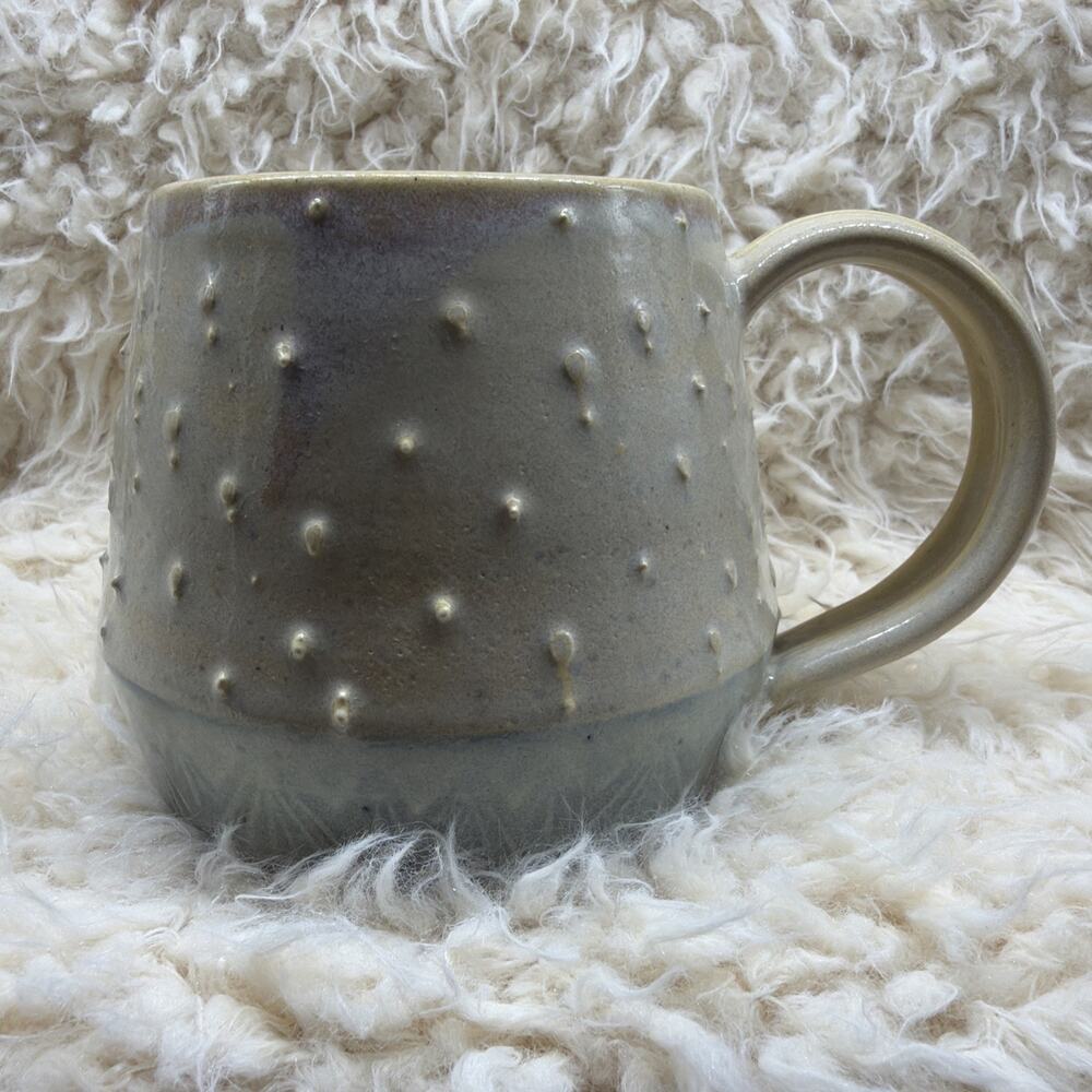 Handmade Ceramic Fidget Mug Large Whimsical Moth Bee Celestial